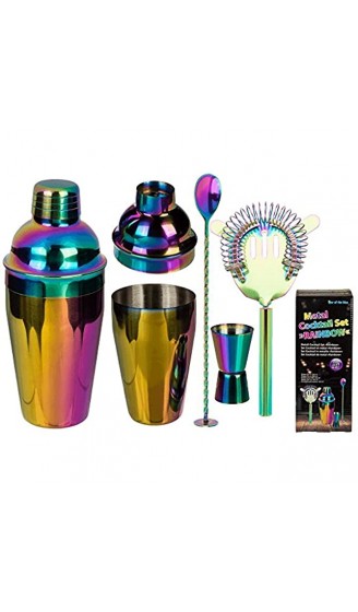 Out of the blue 70 2990 Cocktail-Set Rainbow Metall Mehrfarbig - B079Y3GWSNW