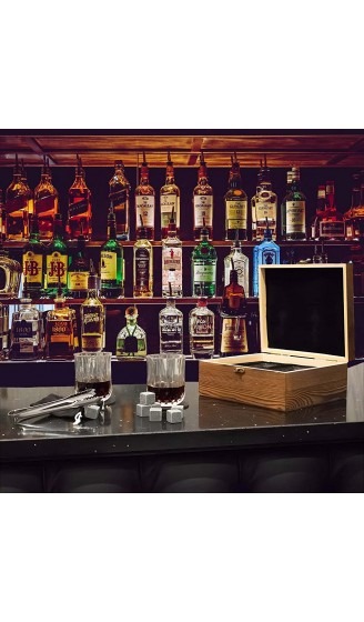TRIXES große Whiskygläser Geschenkbox Whisky Tasting Set Scotch Whisky Gläser Geschenkset für Männer Whiskygläser Steine und Untersetzer Set Vatertag Ruhestandsgeschenk - B09HHMNMWVC