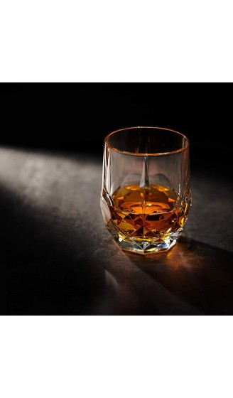 Whiskey Steine & Umweltfreundliches Kristall Whisky Glas Geschenkset 6 Handgefertigte Runde Granit Kühlsteine Whiskey Glas Iconic aus Europa 346 ml Tablett aus Hartholz Geschenkbox Von Rocks - B08CZW2CTD6