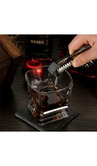 ZYKHD Whisky-Steine und Glas-Geschenk-Box-Set – Granit kühlende Steine bestes Trinken für Männer Vater Ehemann Geburtstagsparty Urlaubsgeschenk 5.0 - B09V13V8GV2