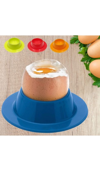 GZLCEU 8 Stück Eierbecher Silikon Eierst Bunt Stapelbarer Eierhalter Kreative Küche Silikon Egg Cups Set（4 Farbe） - B08JV2KWVW8