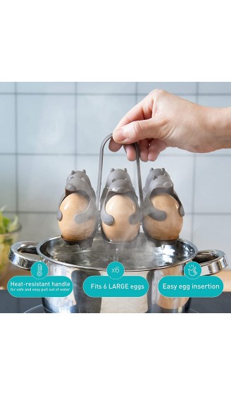 PELEG DESIGN Eierhalter Eggbears | Zum Kochen & Lagern von 6 Eiern | ca. 13 x 11 x 14 cm - B08CY2X5HJ5