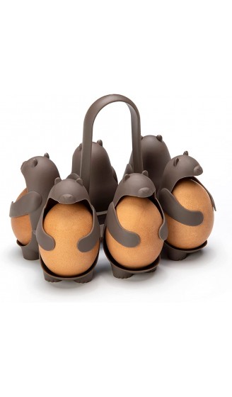 PELEG DESIGN Eierhalter Eggbears | Zum Kochen & Lagern von 6 Eiern | ca. 13 x 11 x 14 cm - B08CY2X5HJ5