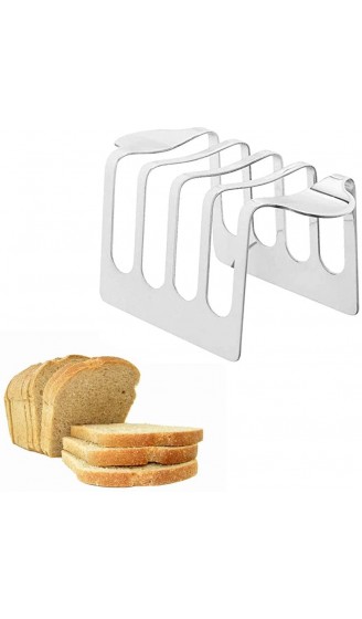 QOTSTEOS Toasthalter aus Edelstahl für Brot für die Küche 4 Scheiben für Restaurants Küchen Hotels Haus Kochorte Größe: 125 x 65 x 60 mm - B0963NN6NF3