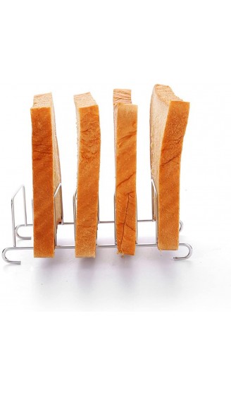 Toastständer Edelstahl,Qiundar 3 Pcs Toasthalter Toastständer Grill Toast Rack Toastbrot Halter für Toast Esszimmer Kühlung - B09GX9NF1G2