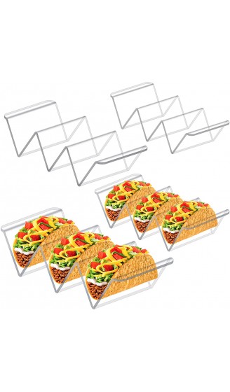 webake Taco Halter Ständer Acryl Taco Rack Wellenförmiges 4 Stück für Tacos Sandwiches Restaurant Zuhause Picknick Party Festivals Transparent - B09PHJQQL8H