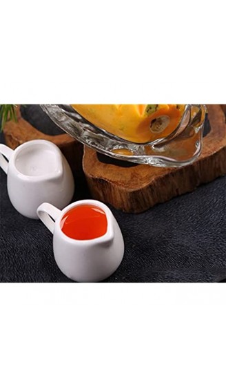 HUHAORAN2021 Sauce-Sauce-Boot Gewürz Jar Creamer Container Becher Geschirr Weiße Küchenwerkzeuge Zucker & Cremer Milchtöpfe Pitcher Soße Boote Color : White - B09S3Q5WYF9