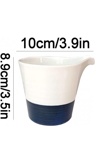 jinyi2016SHOP Kitchen Sauciere Ceramic Cream Pitcher Coffee Set Kit Zucker und Creamer Set 200ml ideal zum Servieren Milch Sahne Salat-Untertasse Honig Sauce Kondensmilch Soßenkanne - B09WCMS6CGQ