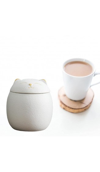 P Prettyia 2 Stück Keramikbehälter in Katzenform für Kaffee Zucker Tee, - B09T5ZDD779