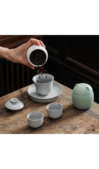 P Prettyia 2 Stück Keramikbehälter in Katzenform für Kaffee Zucker Tee, - B09T5ZDD779