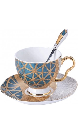 YQBUER Bone China Kaffee Set Gold Inlay Porzellan Tee Set Pot Tasse Keramik Zucker Schüssel Creamer Teekanne Milchkanne Kaffeeware Kaffeetasse Color : A Size : One Size - B09TY4JQNVN