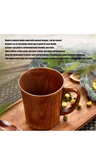 Zhat Holzbecher Trinkbecher ohne Giftstoffe für Büro-Tee-Kaffee-Wasser - B09W1SKGNTA