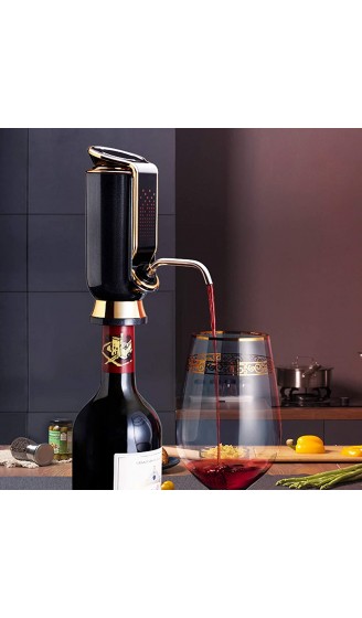 Byjia Elektrischer Weinbelüfter Tragbare Automatische Weindekanterpumpe Sofortige One-Touch-Bedienung Für Weinauslauf Passend Für Die Meisten Flaschen,Rot - B08NW1H38R9
