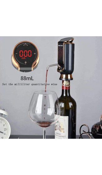 Byjia Elektrischer Weinbelüfter Tragbare Automatische Weindekanterpumpe Sofortige One-Touch-Bedienung Für Weinauslauf Passend Für Die Meisten Flaschen,Rot - B08NW1H38RB