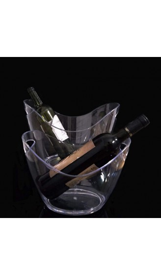 Eiskübel Champagne Wine Beer Barrel Eiskübel Transparenter KTV-Sektkübel Ingotfood-Eimer Kunststoff Weinfass Eiskübel Bar Bierfass Für KTV-Party-Bar Hochzeit Zu Hause Für Barküche  Size : Large  - B07XQDQ7XRD