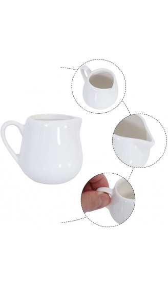 2PCS 50 ml 150 ml Milchkännchen Keramik weiß Küche Ausgießen Coffee Cream Sauce Cup mit Griff by +ing weiß L - B071L9VS92L