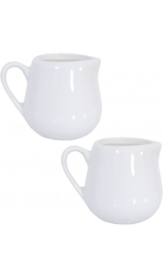 2PCS 50 ml 150 ml Milchkännchen Keramik weiß Küche Ausgießen Coffee Cream Sauce Cup mit Griff by +ing weiß L - B071L9VS92L