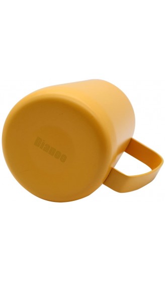 Dianoo Krug Krug Aus Edelstahl Dampfender Krug Der Für Kaffee Geeignet Ist Latte Und Schäumende Milch 600ml Gelb - B07FVTMPYMS