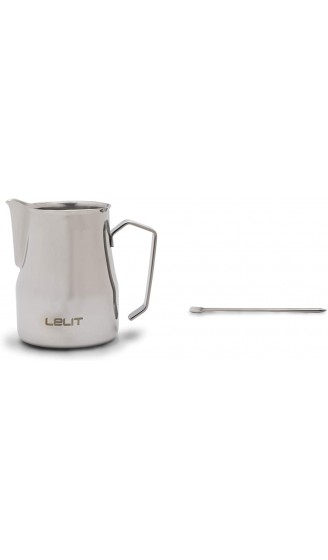 Lelit PLA301S Milchkanne mit Latte Art Pinsel Edelstahl Rostfreier Stahl 35 cl - B082FSPZ15R