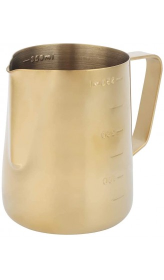 Milch Pitcher Milchkännchen Milchschale für mit Messzeichen für Kaffee und Latte Art Cappuccino 350ML - B08FXC5DM3O