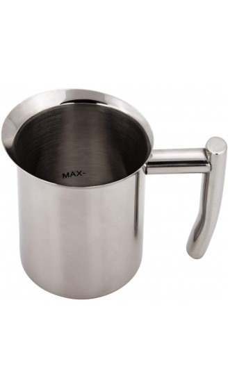 Xavax Milchkännchen 400ml Milchschaumkännchen aus Edelstahl Milchkanne zum Aufschäumen geeignet für Kaffeevollautomaten oder zum Kochen am Herd Silber - B009H1U9X6Z