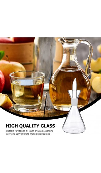 Cabilock Ölspender Glas Speiseölkanne Auslaufsicher Ölkännchen Öltopf Speiseölspender Olivenöl Essig Spender Sojasauce Topf Sauce Dispenderflasche für Kochen Grillen Backen 400ml - B096XP7YP87