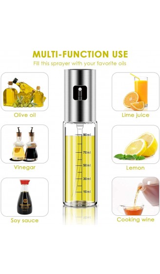 Crosszen Oil Sprayer Olivenöl Sprüher zum Kochen 4 in 1 nachfüllbare Öl- und Essigspender Flasche mit Backpinsel - B08YRRK6DNJ