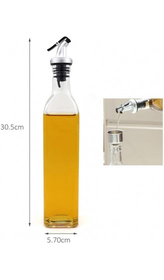 FARI Essig & Ölflasche 4x500ml Ölspender und Glas Olivenöl Flasche Behälter für Küche Kochen Grillen Pasta Auslaufsicher und Spülmaschinenfest 4 - B08CXP1RN5Z