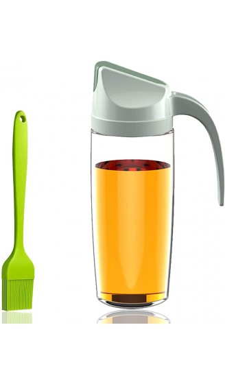 Generies Glasflasche für Olivenöl mit Deckel und automatischem Verschluss auslaufsicher auslaufsicher auslaufsicher Soja-Sauce Flasche zum Öffnen und Schließen 600 ml Grün - B08CNKY8MY7