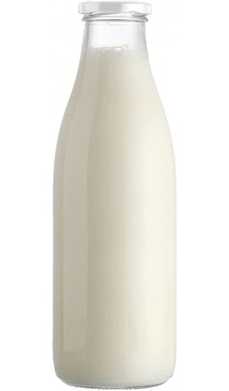 Milchflaschen Glasflaschen 10 Stück 500 ml Saftflaschen leere Smoothie Schraub-Verschluss Deckel TO 48 zum befüllen von slkfactory 10 x 500 ml - B0115JLES6L