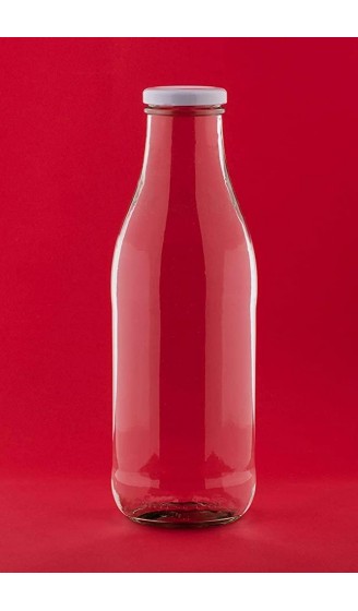 Milchflaschen Glasflaschen 10 Stück 500 ml Saftflaschen leere Smoothie Schraub-Verschluss Deckel TO 48 zum befüllen von slkfactory 10 x 500 ml - B0115JLES6L