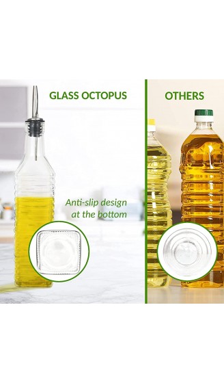 Ölflasche mit ausgießer Glas design 500 ml Tropfstopp ölspender oil dispenser olivenöl spender oil bottle öl spenderflasche - B09TWSJJ4SH