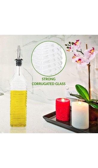 Ölflasche mit ausgießer Glas design 500 ml Tropfstopp ölspender oil dispenser olivenöl spender oil bottle öl spenderflasche - B09TWSJJ4SH