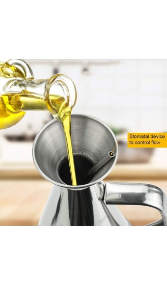 Olivenöl Essigspender Edelstahl Ölkännchen Ölspender Flasche Kreativität Konservierungsmittel Ölflasche mit Ausgießer für Olivenöl Essig Sauce Flüssig Silber - B09LTQCZ2SL