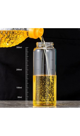 Olivenölspender Flasche Essig und Ölflasche 2 * 300ML Ölspender aus Edelstahl und Glas Olivenöl Flasche Behälter für BBQ Kochen Grillen Pasta Auslaufsicher und Spülmaschinenfest - B092LX9RHQ7