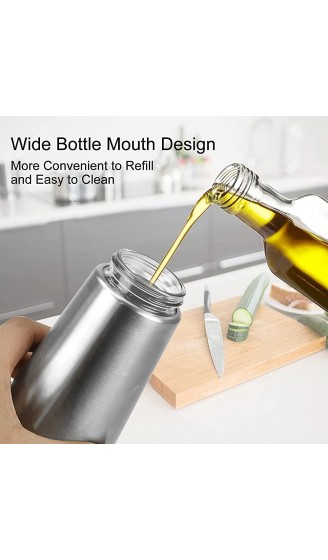 YUPVM OlivenöL- und Essigspender-Set 2Er-Pack OlivenöLspender Menage mit Eleganter Glasflasche und Tropffreiem Design - B09P858WFYR