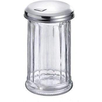 Westmark Zuckerstreuer Fassungsvermögen: 300 ml Glas Rostfreier Edelstahl New York Silber Transparent 65202260 - B00MKZLWLYC