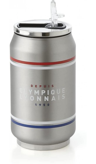 Olympique Lyonnais Thermoskanne 280 ml Grau - B09QQHQS6DH