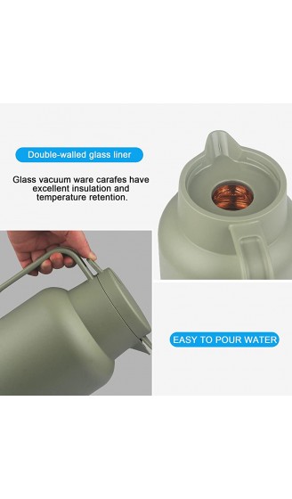 SHBRIFA Isolierkanne 1,5 Liter Thermoskanne mit doppelwandigem Glas Kolben Ideal als Kaffeekanne oder als Teekanne für zu Hause oder im Büro - B093GT8CF4C