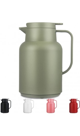 SHBRIFA Isolierkanne 1,5 Liter Thermoskanne mit doppelwandigem Glas Kolben Ideal als Kaffeekanne oder als Teekanne für zu Hause oder im Büro - B093GT8CF4C