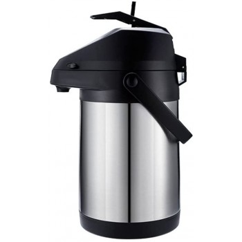 YFQHDD Hot & Cold Drink Dispenser Kaffeespender Edelstahl-Thermos-Urne Color : Silver Size : 2.5 Liter - B09S3PTQ71R