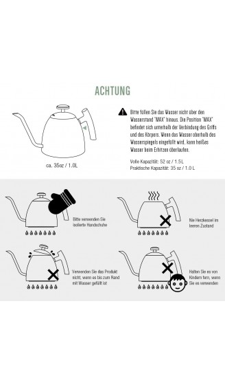 1.5L 50oz Handbrüh-Kaffeekessel mit Thermometer schwarzer Schwanenhals Wasserkocher Tropfbrühkaffee Kaffeekanne Teekanne mit 3-lagigem Edelstahlboden Wasserkessel für Induktions-Elektroherd - B0837JGLQSP