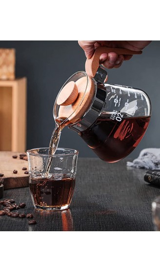 Kaffeekanne Kaffeekanne aus Borosilikatglas Teekanne aus Glas Teekocher - B09MTJY8HJ5