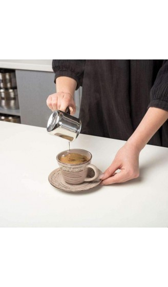 NAVA Schmelztiegel | 140 ML | Türkische Kaffeekanne mit Granitbeschichtung für die Zubereitung von türkischem Kaffee - B092JFZ6FKS