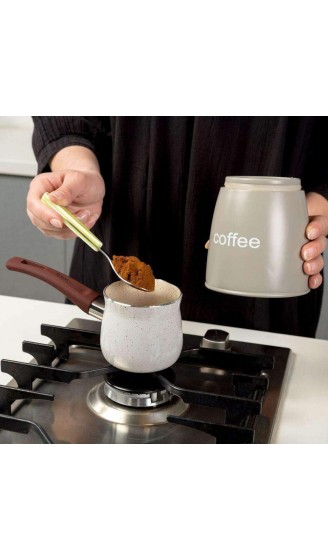 NAVA Schmelztiegel | 300 ML | Türkische Kaffeekanne mit Granitbeschichtung für die Zubereitung von türkischem Kaffee - B092J3CS5WZ