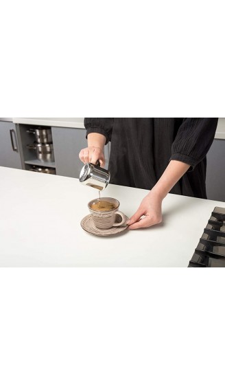 NAVA Schmelztiegel Türkische Kaffeekanne aus Stahl für die Zubereitung von Türkischem Kaffee 500 ml - B08J81GQCP3