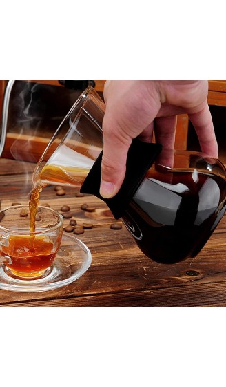 VBESTLIFE Manuelle Hand Tropf Kaffeemaschine Glastopf mit Edelstahlfilter - B077SJ21RMW