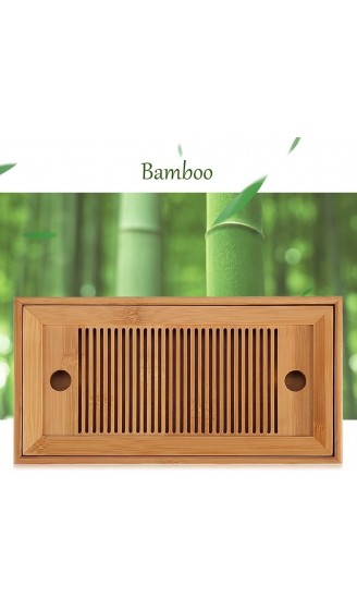 Bambus-Teetablett Bambus-Teetablett Chinesischer Gongfu-Tee-Mini-Serviertisch für das Home Office des Teehauses - B08DDBL2ZJ4