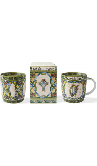 Irish Harp Mug Set of Two with Matching Irish Gift Box by Royal Tara - B01HFKHCVWF