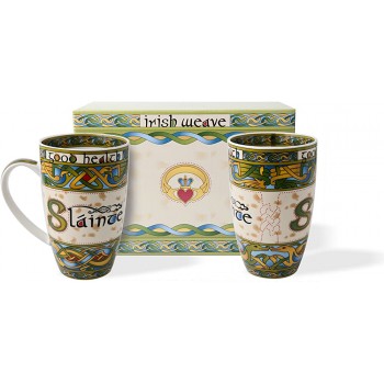 Irish Slainte Cup Set of Two with Gift Box by Royal Tara - B01HFOMP7YN
